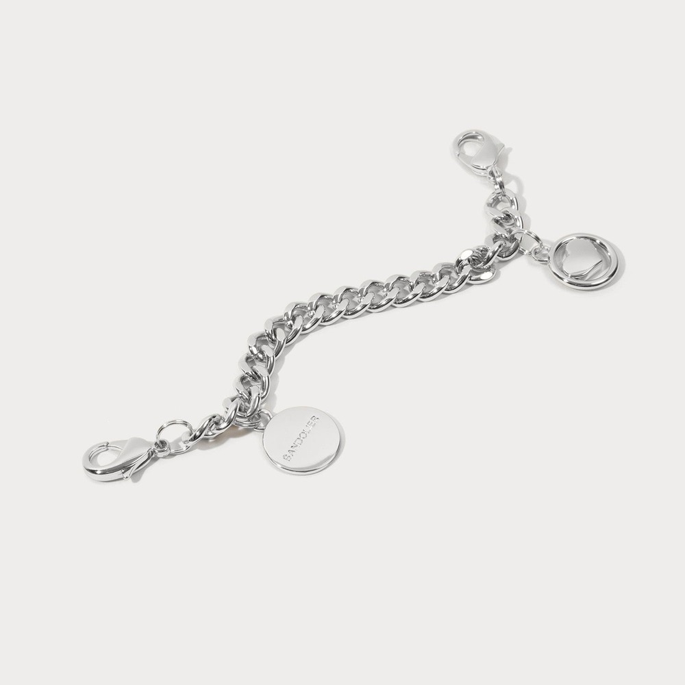 Bandolier Wristlet Circle Heart Charm Silver Strap for Bandolier Phone Case New